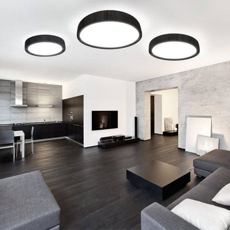 Handro LED Deckenleuchte Ø 100cm Schwarz