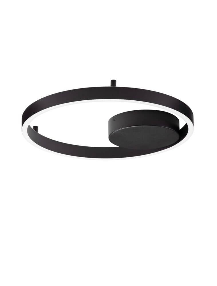 Hedra Deckenleuchte 2-flammig Ø 40cm 3000K in modernem Design mit schwarzem Finish.