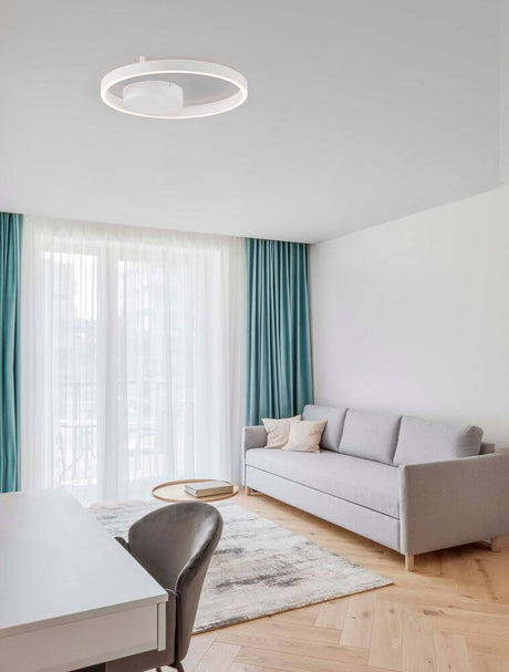 Hedra Deckenleuchte 2-flammig Ø 40cm 3000K moderne runde LED-Deckenlampe für Wohnraum