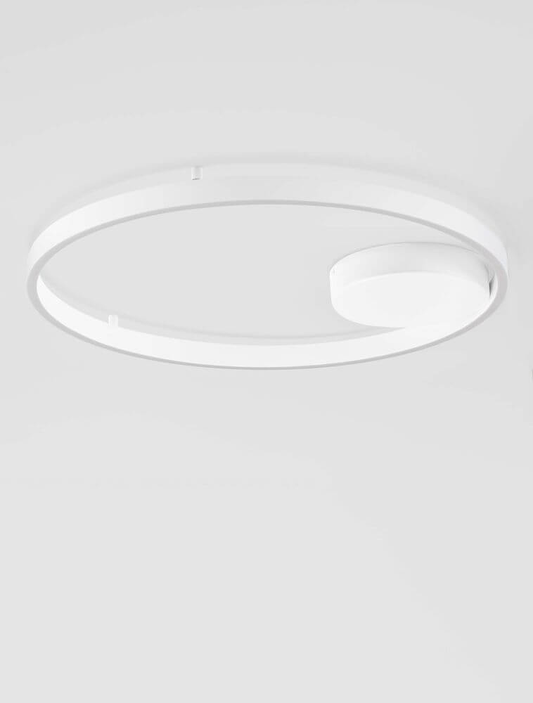 Hedra Deckenleuchte 2-flammig Ø 60cm 3000K in modernem, elegantem Design aus Aluminium und Acryl.