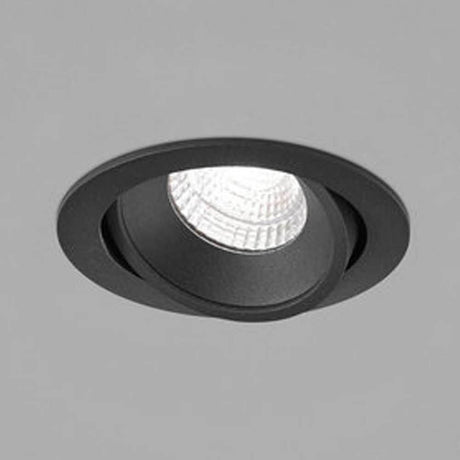 Einbauspot Sid IP65 schwenkbar und dimmbar, schwarz-matt mit LED-Chip, ideal für Nassbereiche.