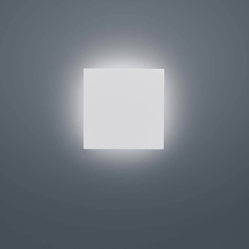 LED Außen-Wandleuchte Air IP65 Weiß, quadratisch, modernes Design, energieeffizient für Außenanwendungen.