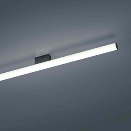 LED Bad Spiegelleuchte Loom 90cm 1710lm Schwarz Warmweiß in Röhrenform mit warmweißem Licht