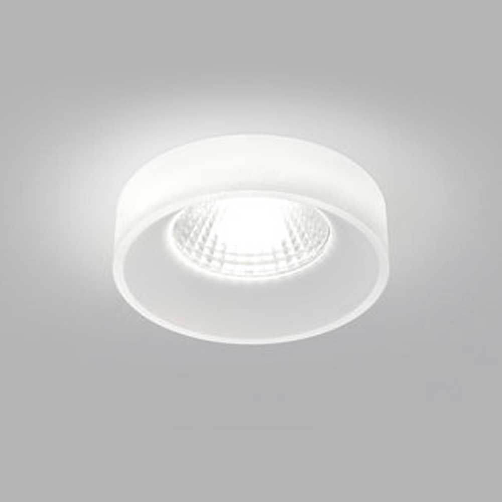 LED Decken-Einbauleuchte Iva Dimmbar satiniert IP44 in modernem Design, ideal für Bad und überdachten Außenbereich.