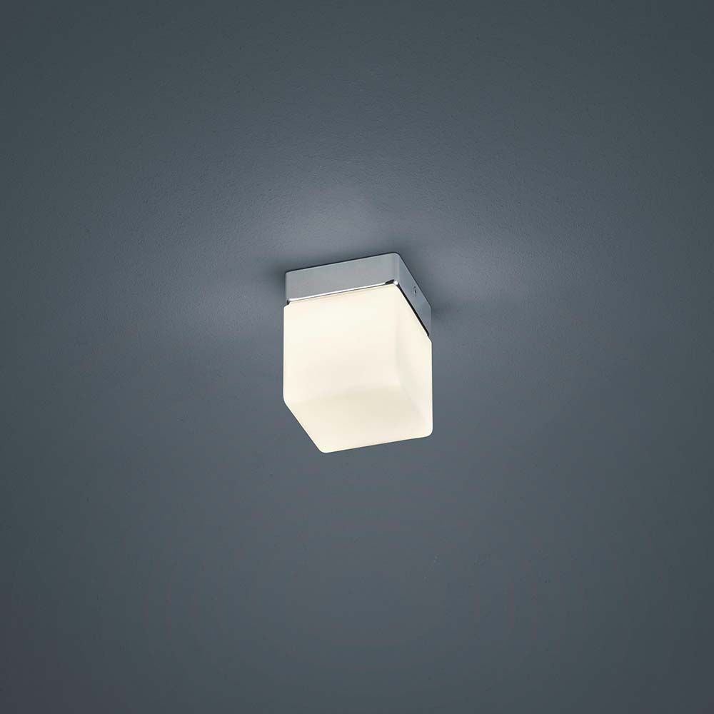 LED Deckenlampe Keto Chrom elegante Deckenleuchte für modernes Wohndesign.