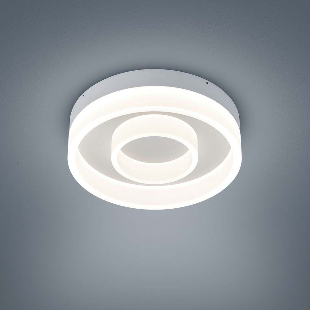 Moderne LED Deckenleuchte Liv Weiß als Deckenlampe für stilvolle Beleuchtung im Raum.