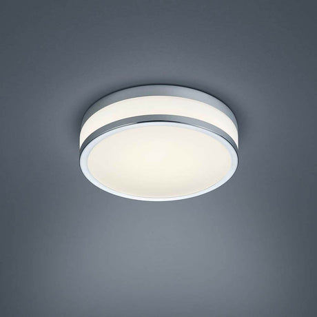 LED Deckenleuchte Zelo Chrom mit modernem Design und dezentem Licht für elegante Räume.