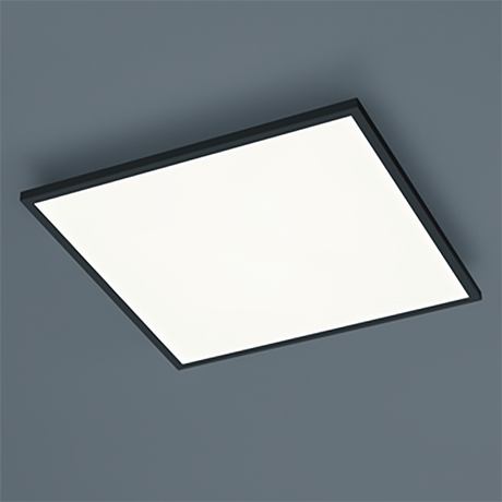 LED Panel Rack 2900K Schwarz in elegantem Design für moderne Innenräume.