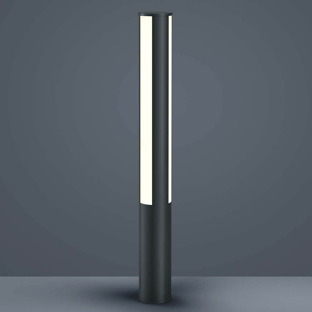 LED Pollerleuchte Pier 110cm IP55 Graphit, moderne und stilvolle Außenbeleuchtung in Grafitfarbe.