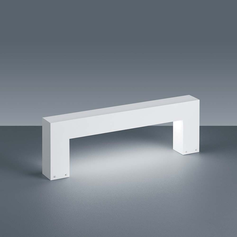 LED Außen-Bodenlampe Port IP54 Weiß im modernen Design für den Außenbereich.