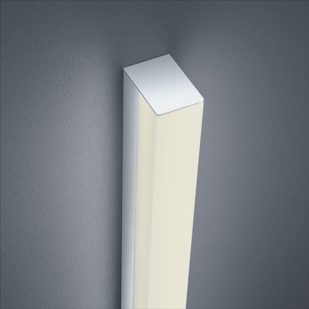 LED Spiegellampe Lado 90cm in Chrom, warmweißes Licht, ideal für Wand- oder Spiegelmontage.