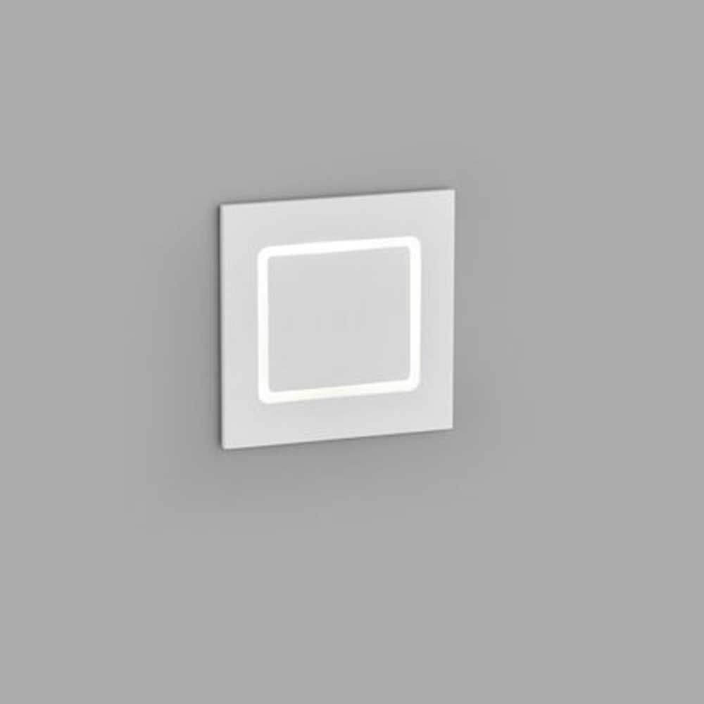 LED Wandeinbaustrahler Sent in matt-weiss, schwenkbar, IP54, warmweisse 250 Lumen für Innen- und Außenbereiche.