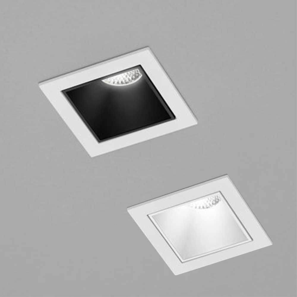 Mini LED Einbaustrahler PIC in schwarz und weiß, ideal für moderne Wohnräume. Hochwertige Deckeneinbauleuchte.