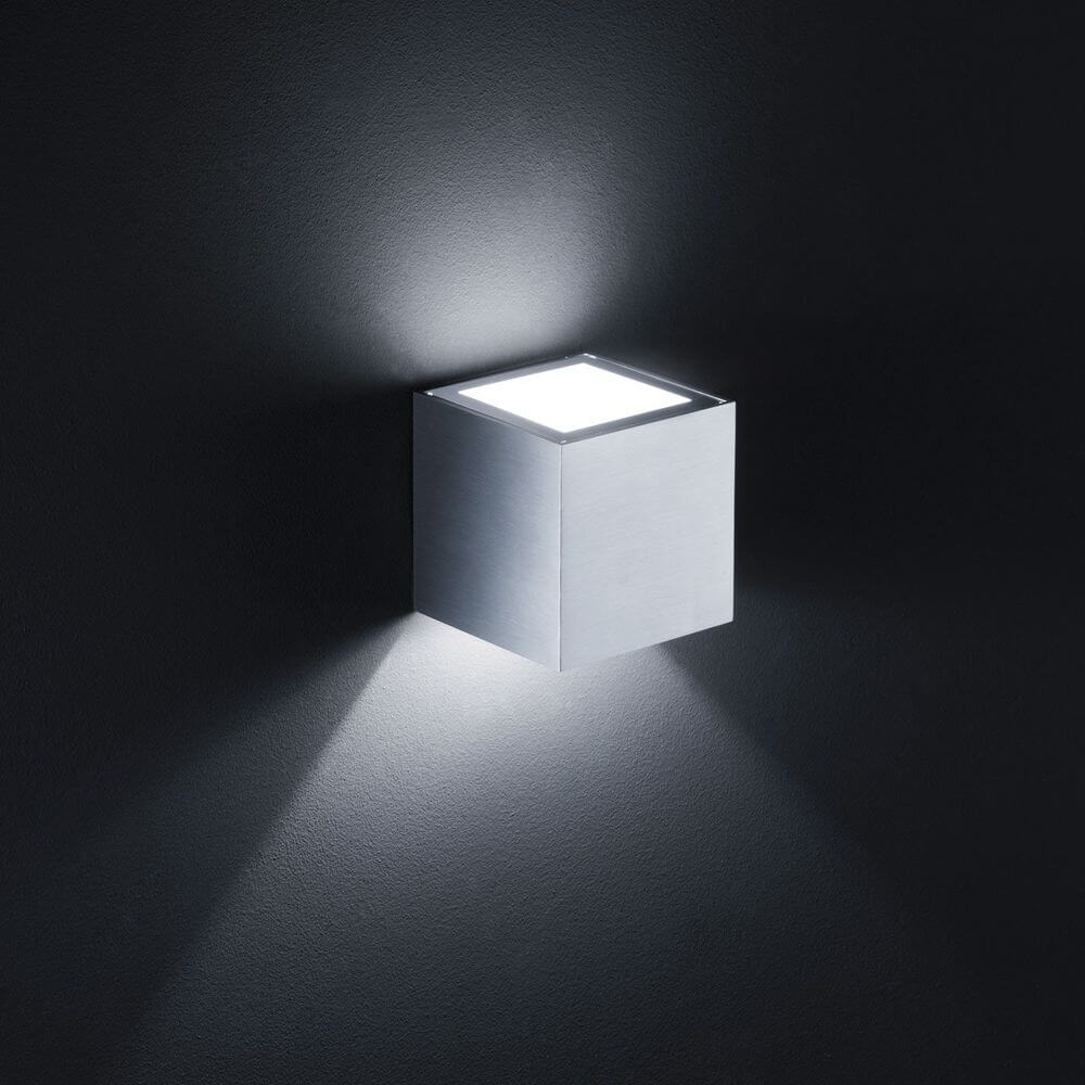 Streuscheibe (Zubehör) Siri Weiß Glas satiniert für die Siri Außenwandleuchte, quadratische Wandlampe.