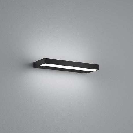 LED Aussen-Wandleuchte Slate IP44 Schwarz - elegante Wandbeleuchtung für stilvolle Räume.