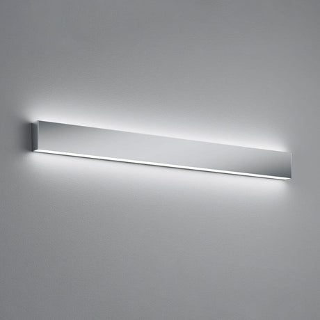 LED Wandlampe Vis IP44 Chrom an der Wand montiert, ideal für Badezimmer oder Eingangsbereiche.