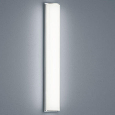 LED Wandleuchte, Cosi Chrom an einer Wand montiert, dimmbar für individuelle Beleuchtung, ideal für Badezimmer.