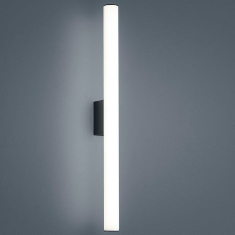 Wandleuchte Loom IP44 in Schwarz, ideale Badezimmerbeleuchtung mit LED 20 Watt 2900 Kelvin.