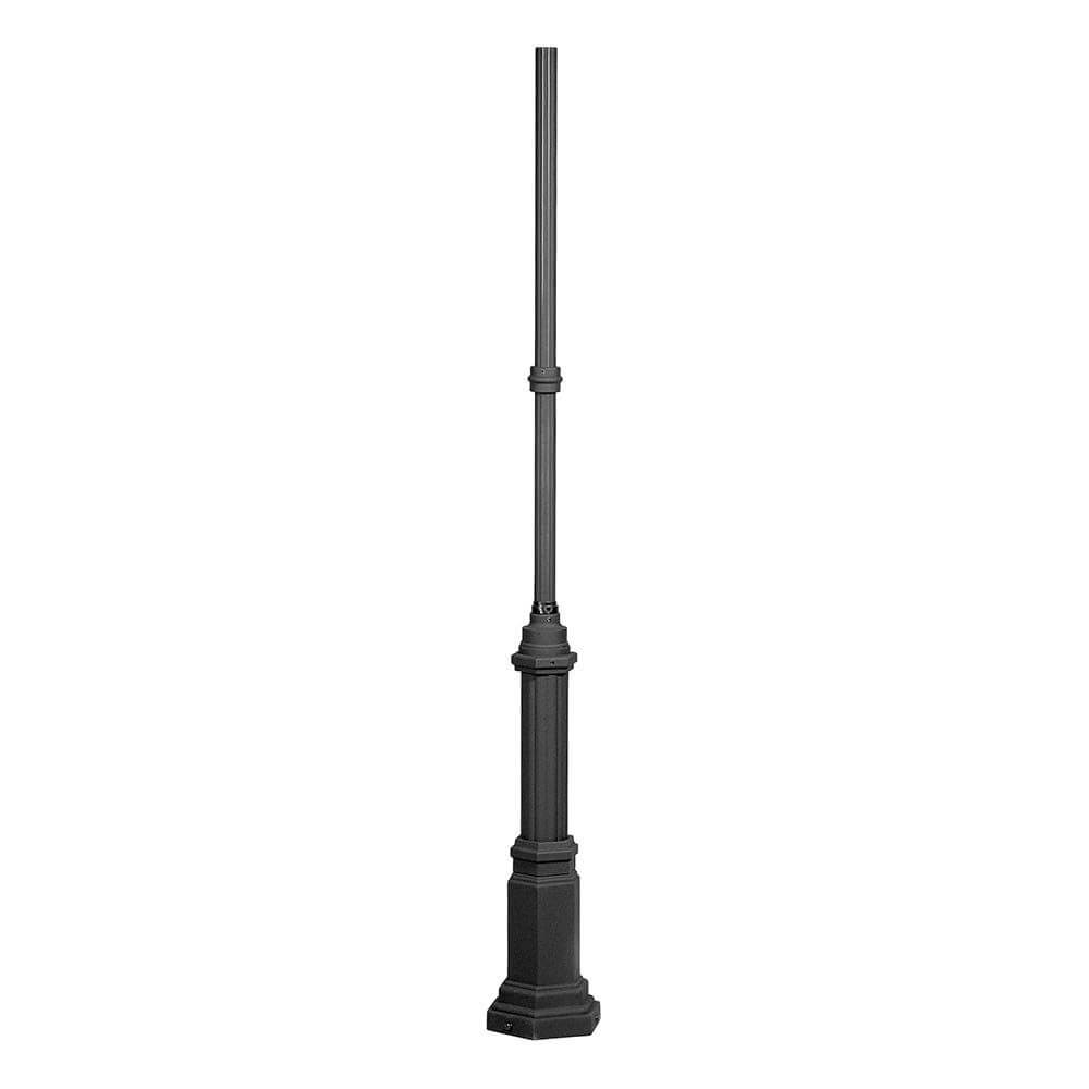 Hercules Pfahl für Leuchten Schwarz, stilvoller und eleganter Leuchtenpfahl für Außenbeleuchtung.