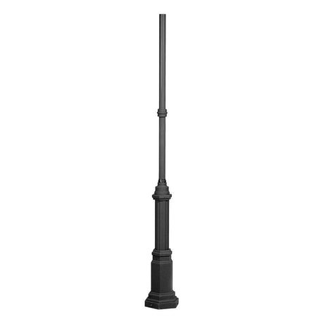Hercules Pfahl für Leuchten Schwarz, stilvoller und eleganter Leuchtenpfahl für Außenbeleuchtung.