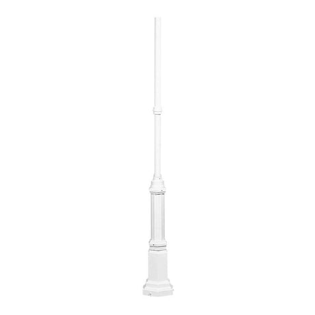 Hercules bollard for lights White, elegant and stylish lighting bollard in white.