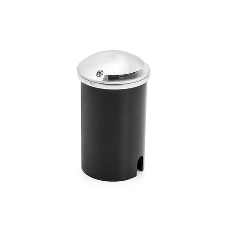 Holofote LED de alta potência embutido no chão IP65 em alumínio escovado com design elegante, ideal para áreas externas.