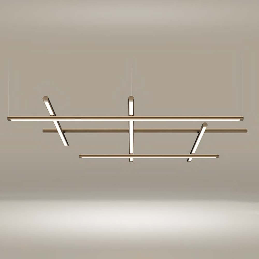 Panzeri Hilow LED pendant light with modern design and versatile installation options.