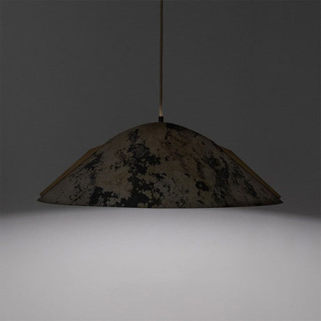 Holz Hängelampe mit Schirm Ø 62cm Konisch aus natürlichem Material in einzigartigem Design.