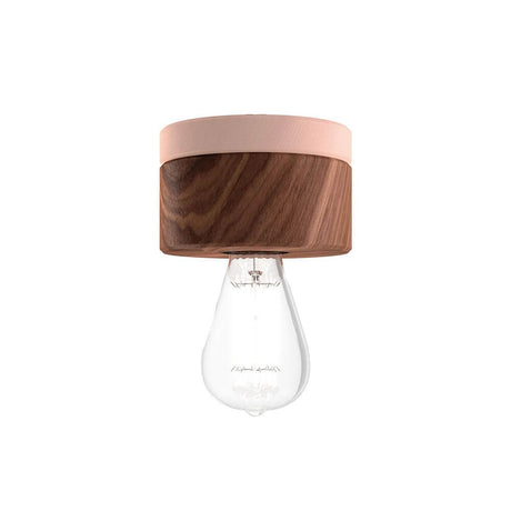Ściana drewna i lampa sufitowa Ø 11 cm w 3 rodzajach drewna