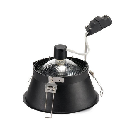 Lámpara empotrable Horn-T QPAR111 Negra GU10 máx. 50W
