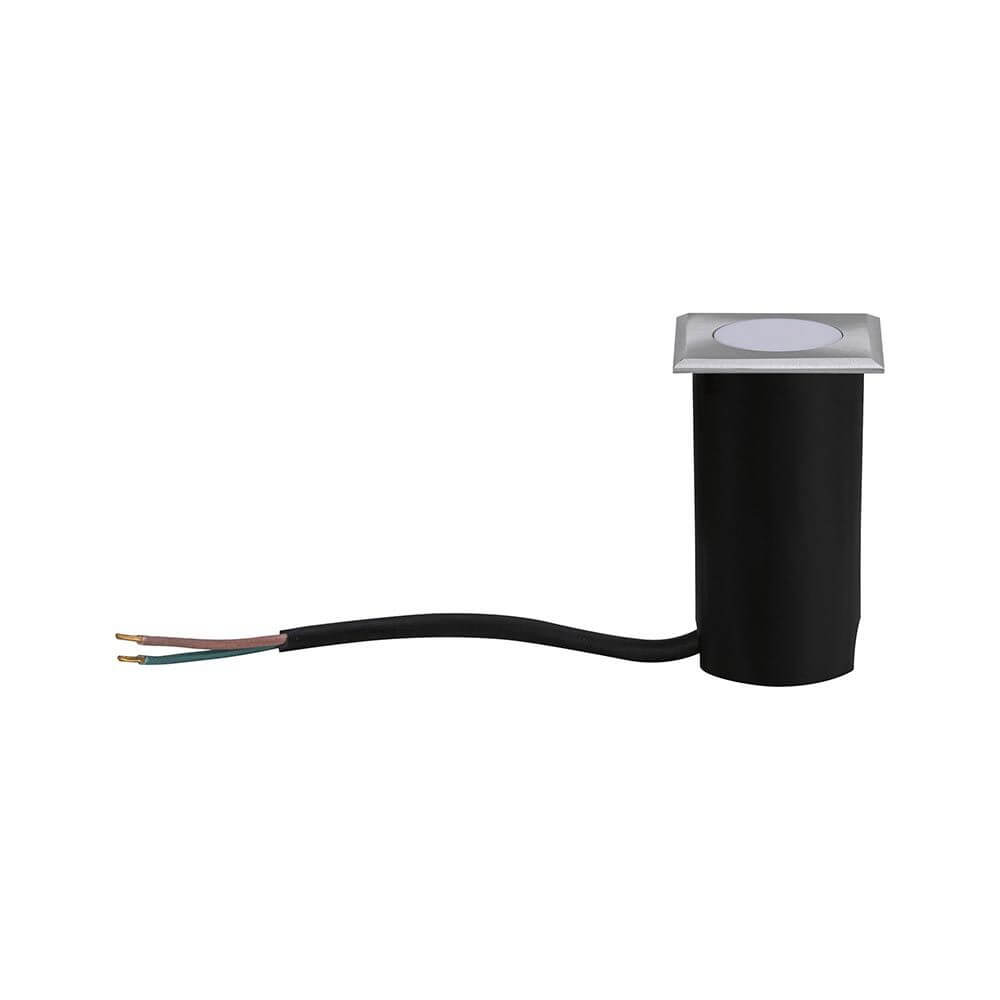 House LED Bodeneinbauleuchte Eckig Edelstahl IP67 mit Kabelanschluss für einfache Installation.