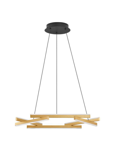 Hyde LED hanger lamp 3000k goud geborsteld, zwart