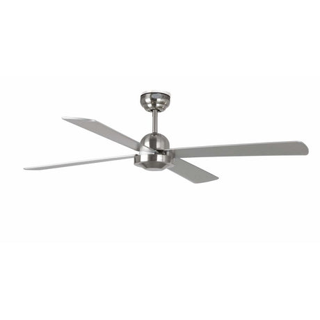 IDeckenventilator BIZA Ø 132cm 4 Flügel Nickel-Matt, Grau