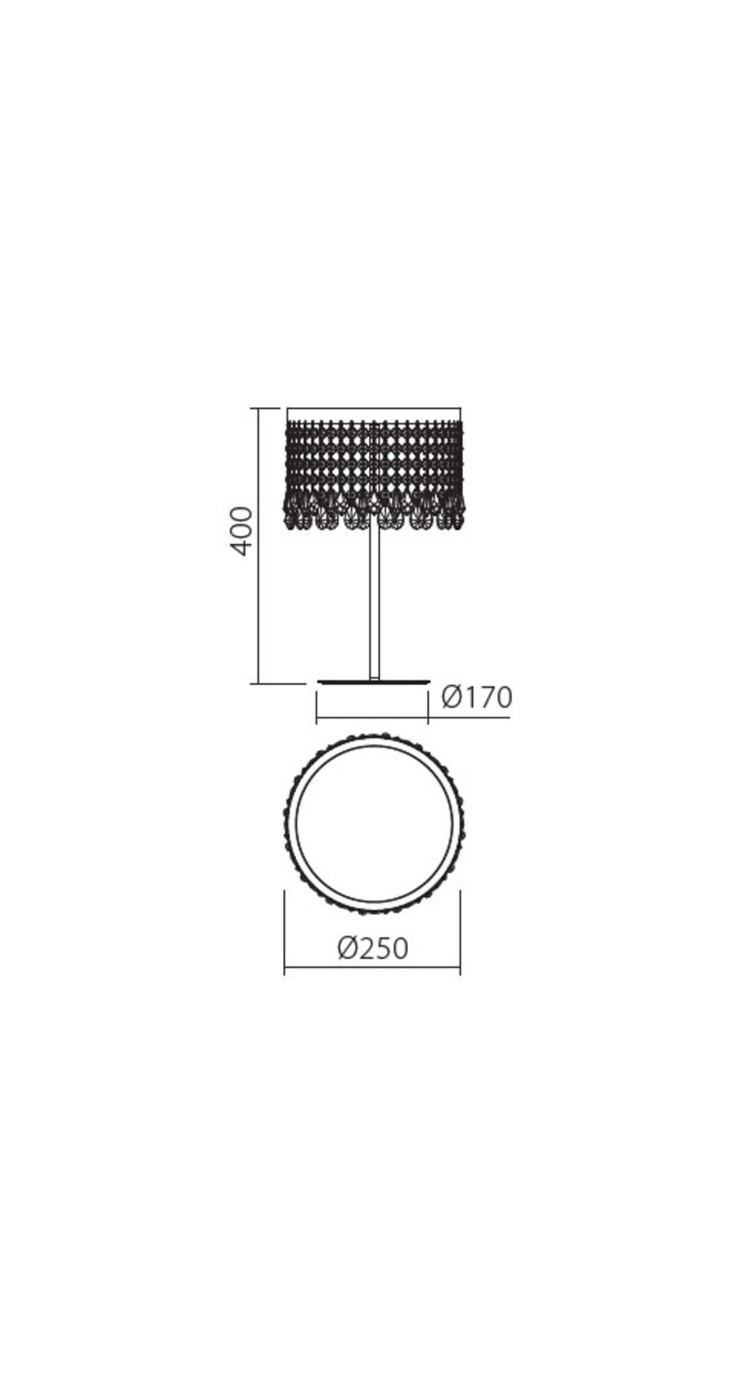 LED-Tischleuchte Vanesia Goldfarben Dimmbar 25cm