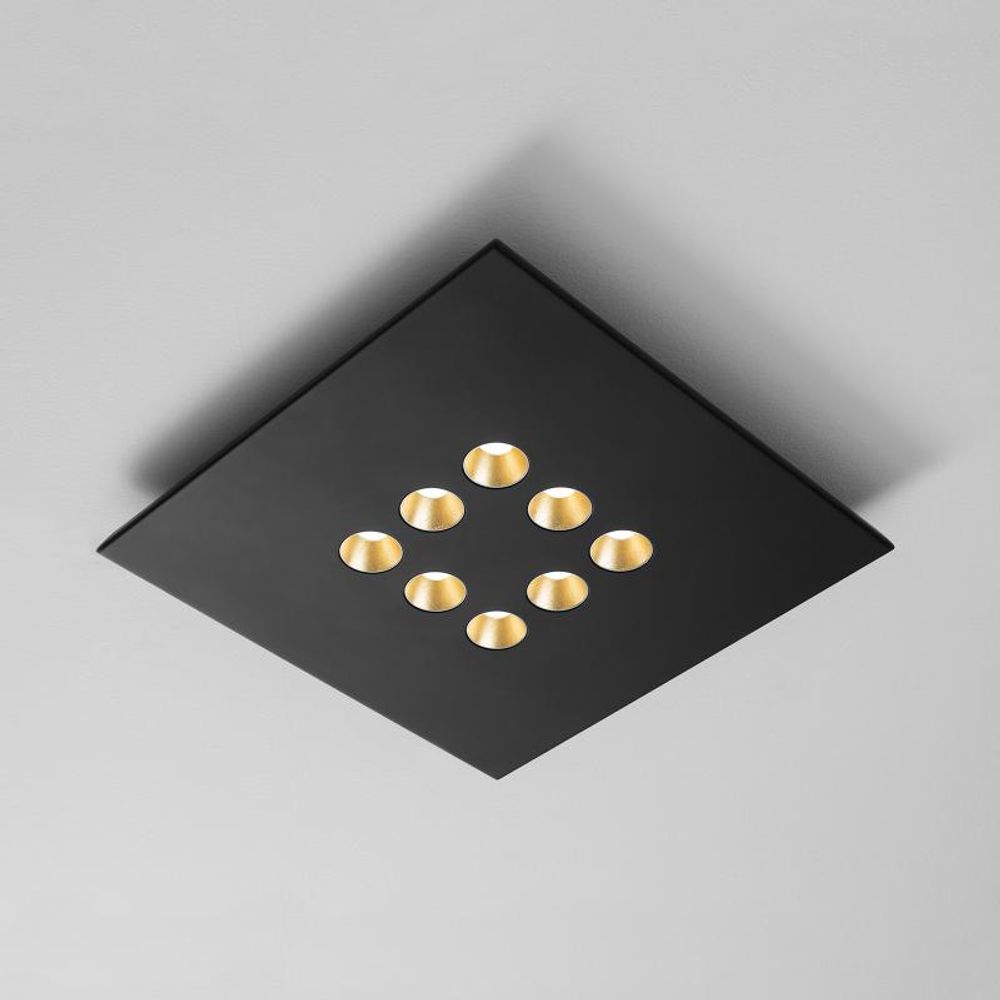 Icone LED Deckenleuchte Confort 8Q Schwarz