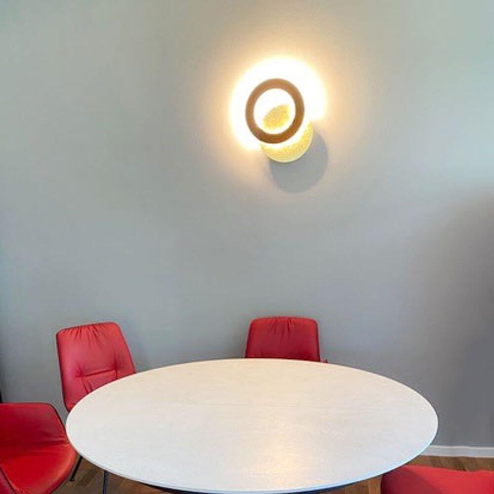 Icone LED Wandleuchte Vera Ø 31cm Gold, Rost