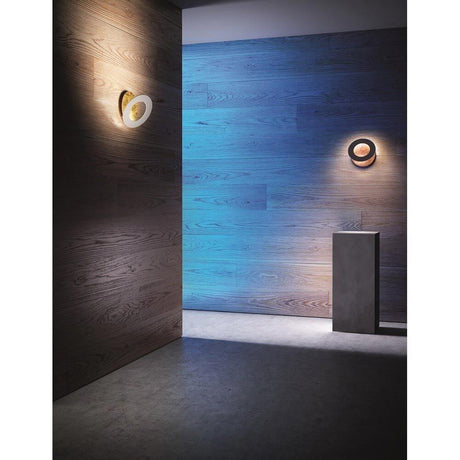 Lampa ścienna LED Icone Vera Ø 31 cm złota, biała