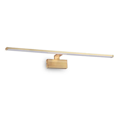 Alma LED mirror and wall light in a modern design with a gold finish and efficient LED light.