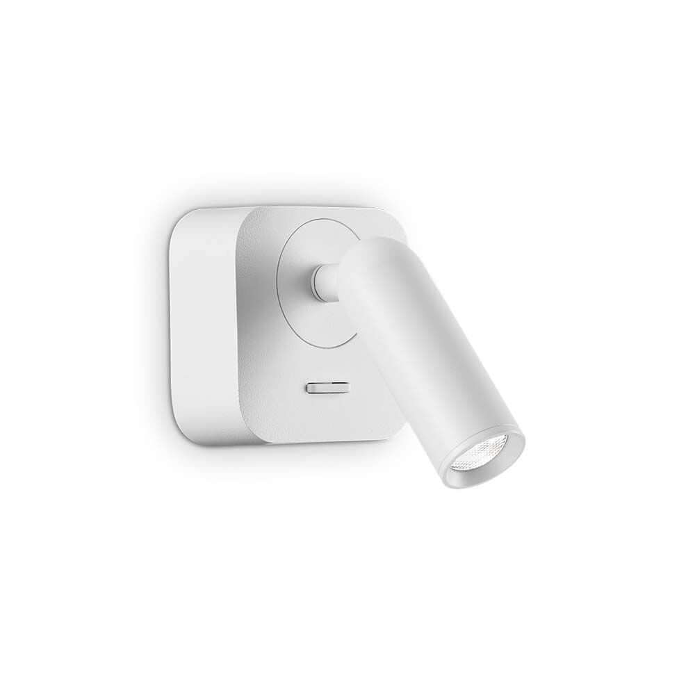Bean Square LED Wandstrahler in Weiß, modernes und flexibles Lichtdesign für verschiedene Räume.