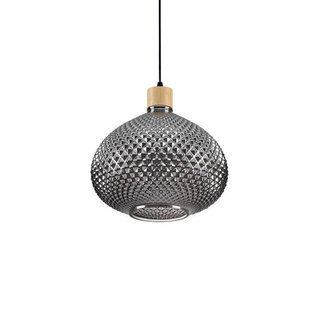 Bergen pendel Ø 30cm - stilfuld pendel med elegant design i sort og træ.