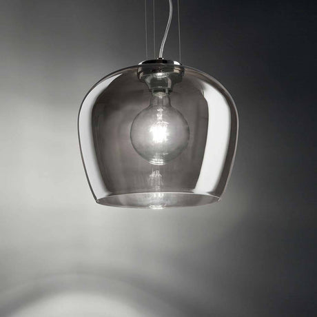 Blossom Pendelleuchte Ø 32cm, elegante Glaskonstruktion mit strahlendem Licht.