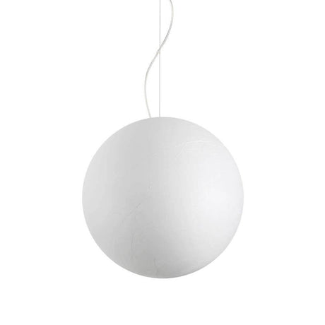 Carta Pendelleuchte Weiß hängende Lampe in runder Form, elegante und moderne Beleuchtungslösung.