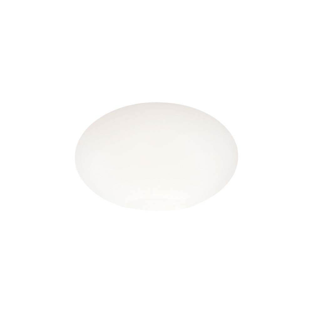 Clio Schirm Abdeckung, elegante und moderne Lampenabdeckung in weißem Glas, ideal für stilvolle Beleuchtung.