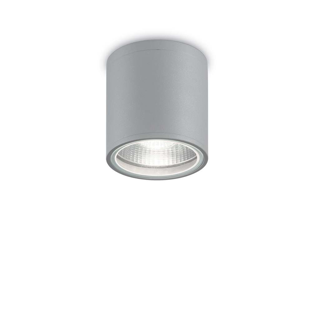 Deckenleuchte Gun Pl1 Grau in grauem Design, ideal für moderne Innenräume.