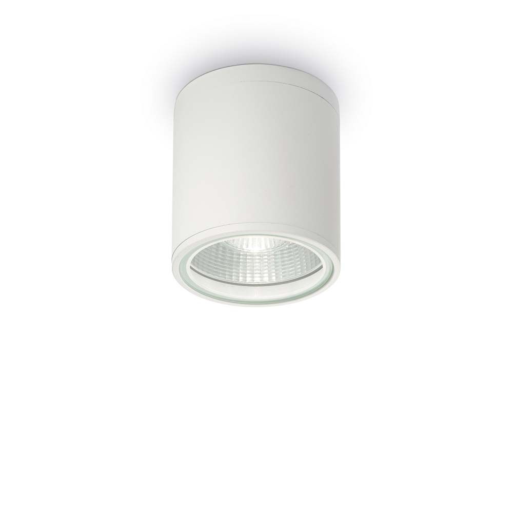 Deckenleuchte Gun Pl1 Weiß - moderne weiße Deckenleuchte mit dimmbarem Licht für stilvolle Innenräume.