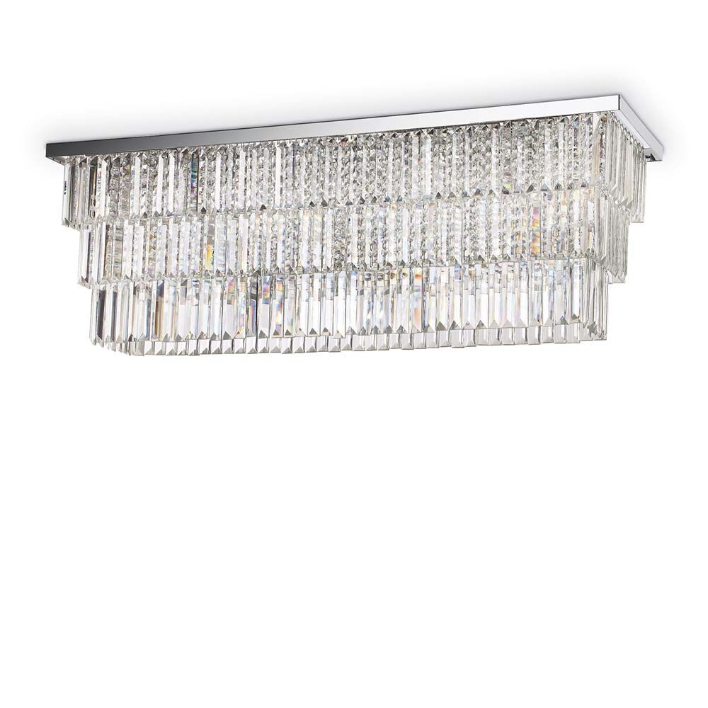 Deckenleuchte Martinez Pl8 mit elegantem Kristall-Design für stilvolle Raumbeleuchtung.