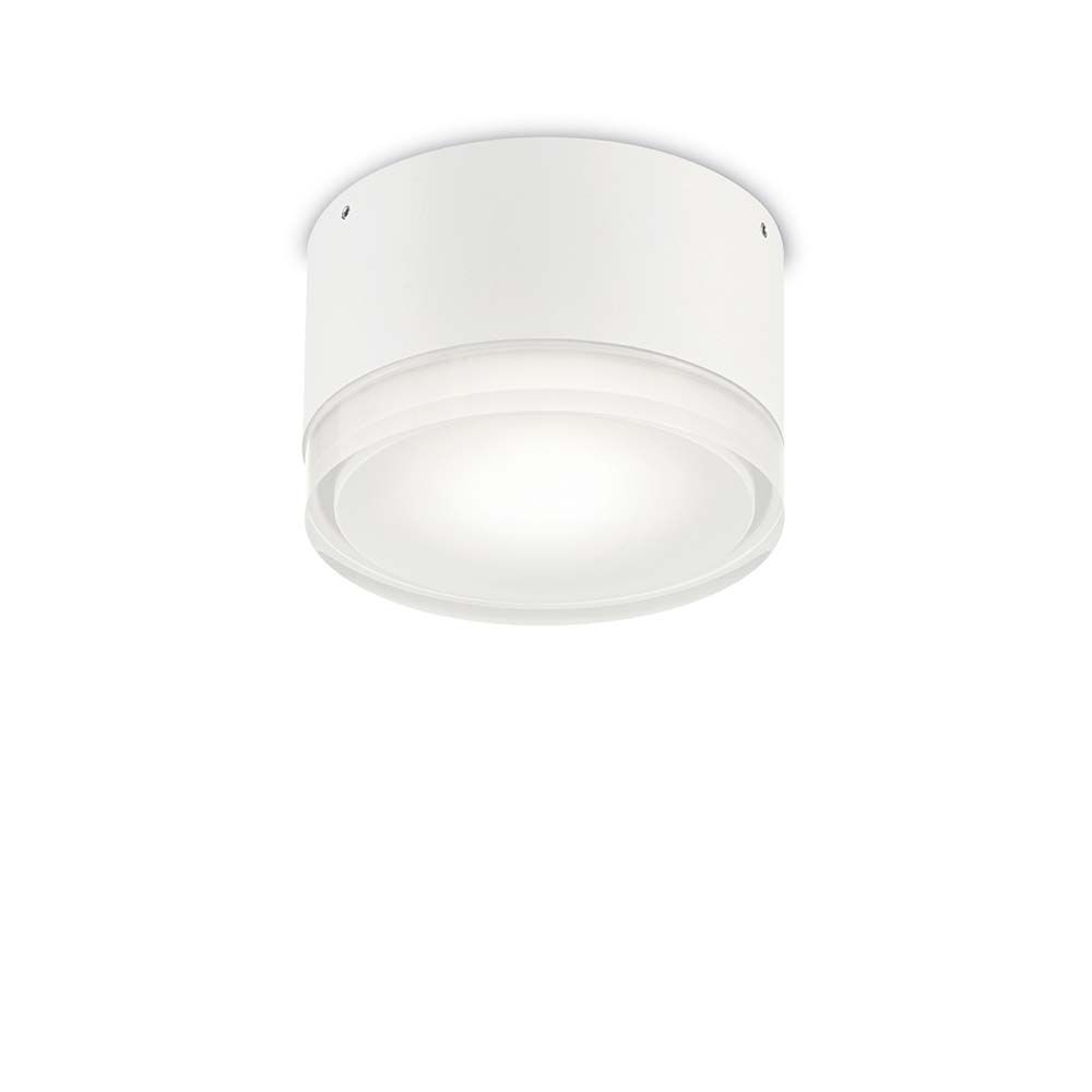 Deckenleuchte Urano Pl1 Klein Weiß in modernem Design, ideal für verschiedene Räume.