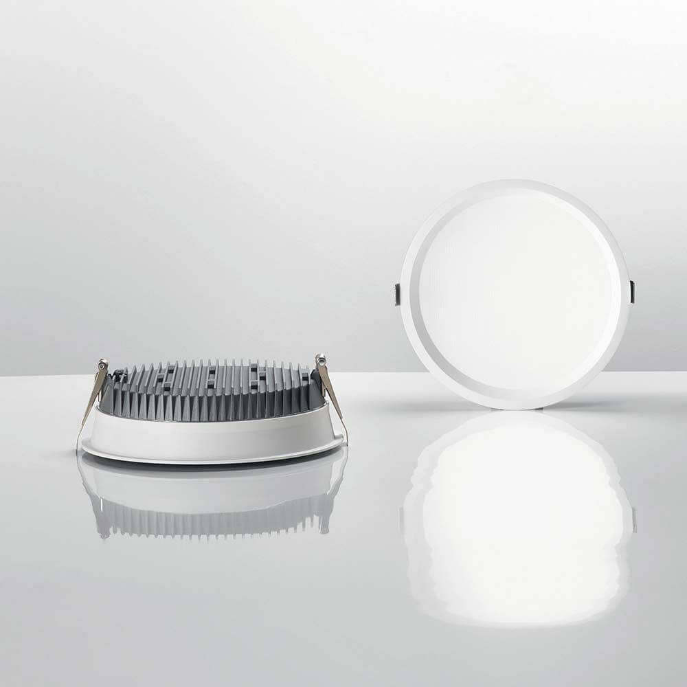 Deep LED Einbauleuchte Weiß – moderne LED Deckenleuchte in Weiß für stilvolle Beleuchtung.
