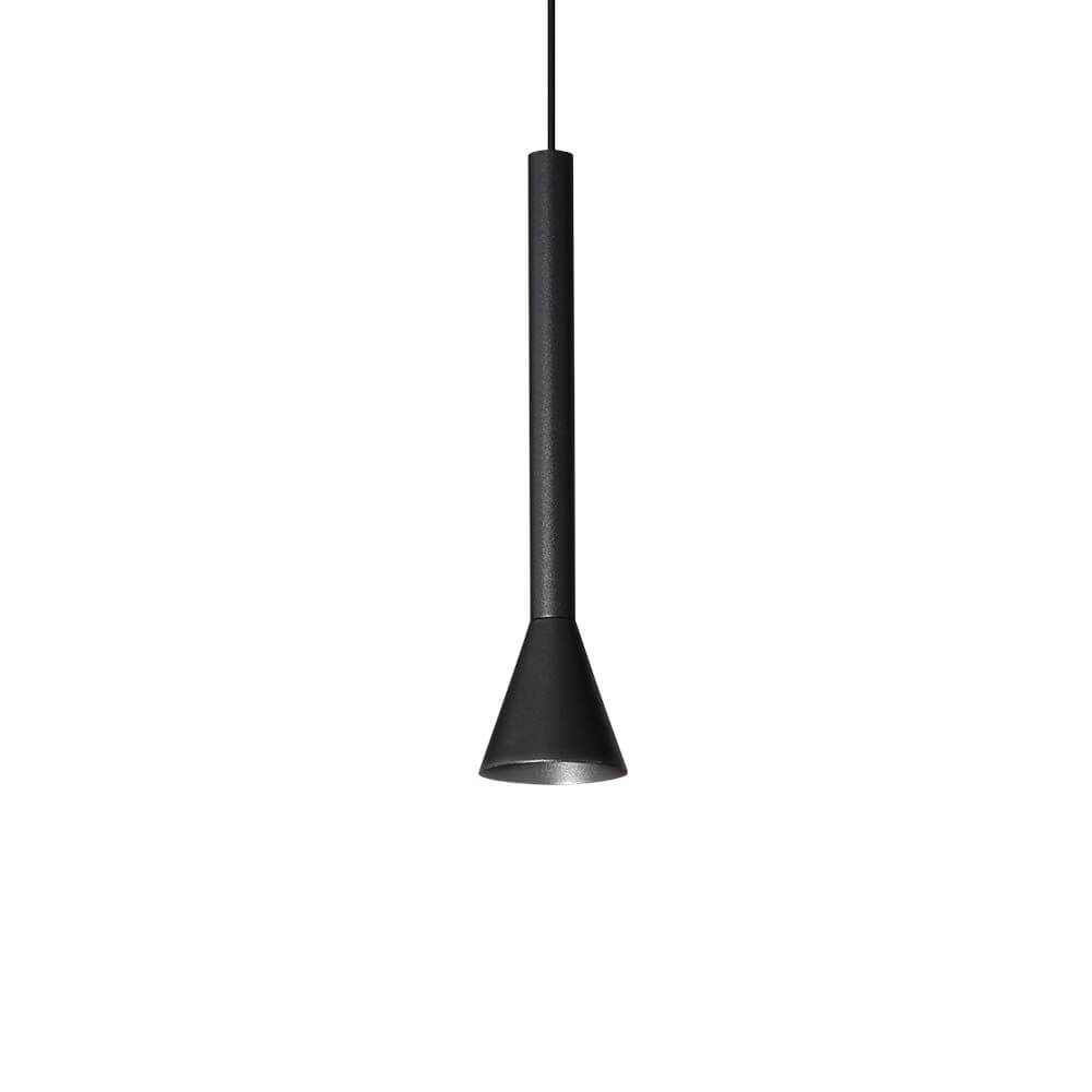 Moderne Diesis LED Pendelleuchte in elegantem Schwarz mit minimalistischen Design für stilvolle Innenräume.