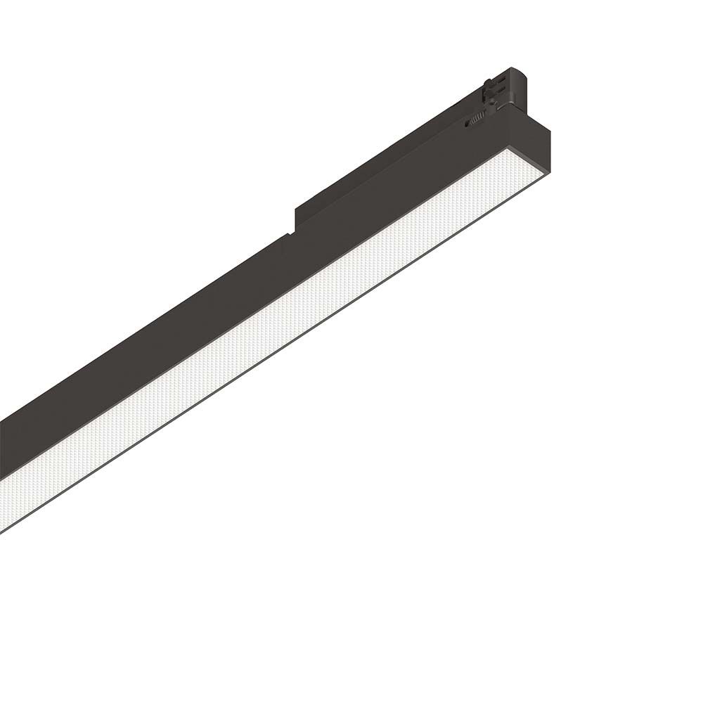 Display LED Schienen Strahler in modernem Design, ideal für hochwertige Beleuchtung und Akzentuierung.